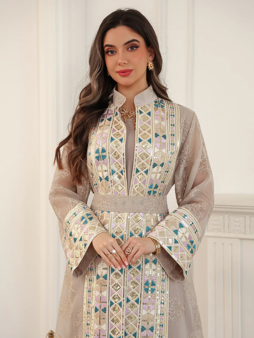 Abaya ensemble 2 pièces élégante