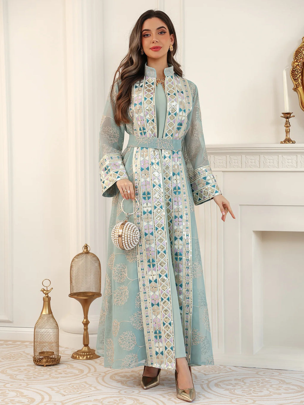 Abaya ensemble 2 pièces élégante