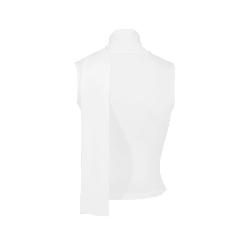 Haut bandage à col en V pour femme,