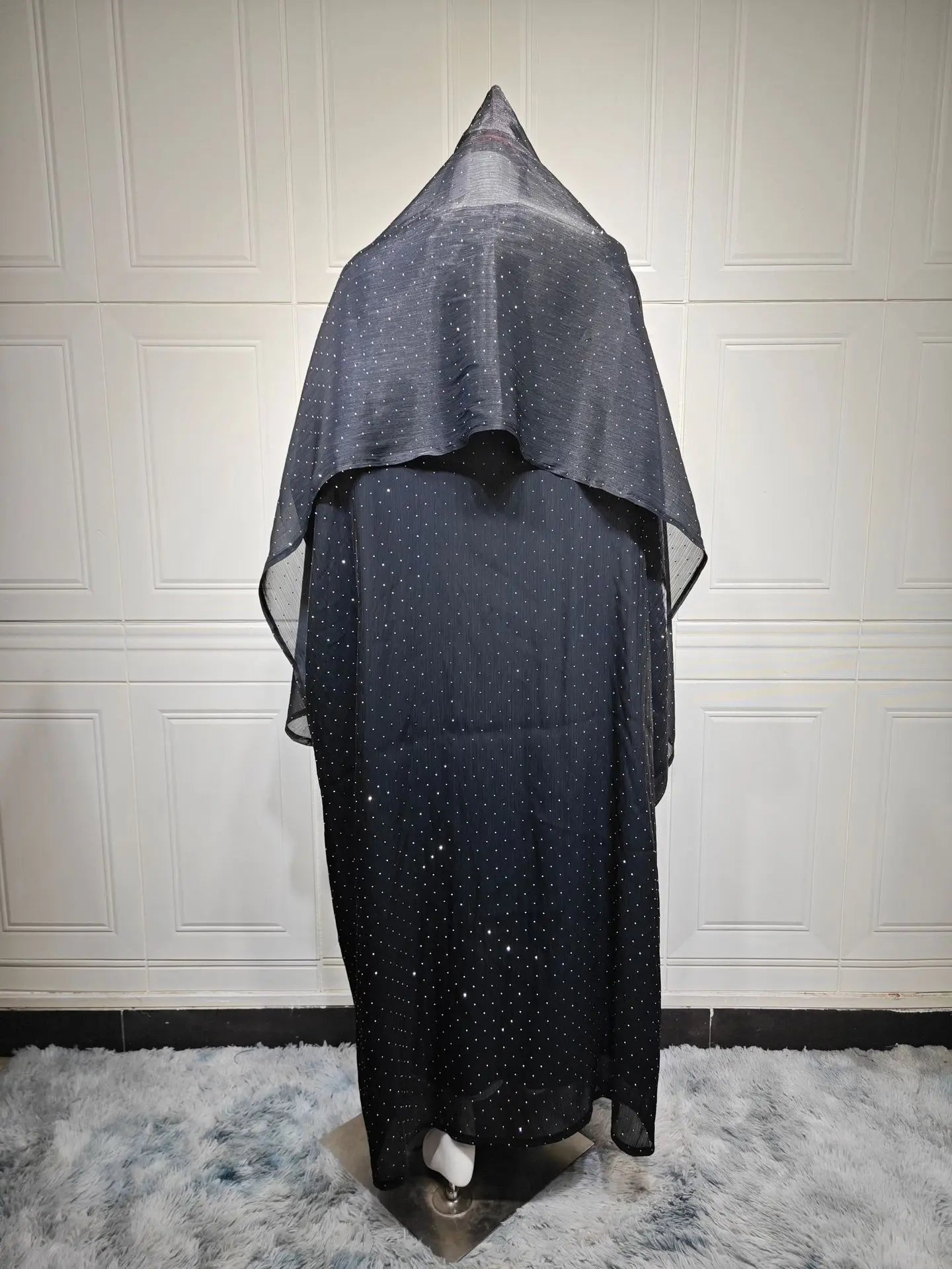 Abaya Ouverte sur le Devant Style Dubaï