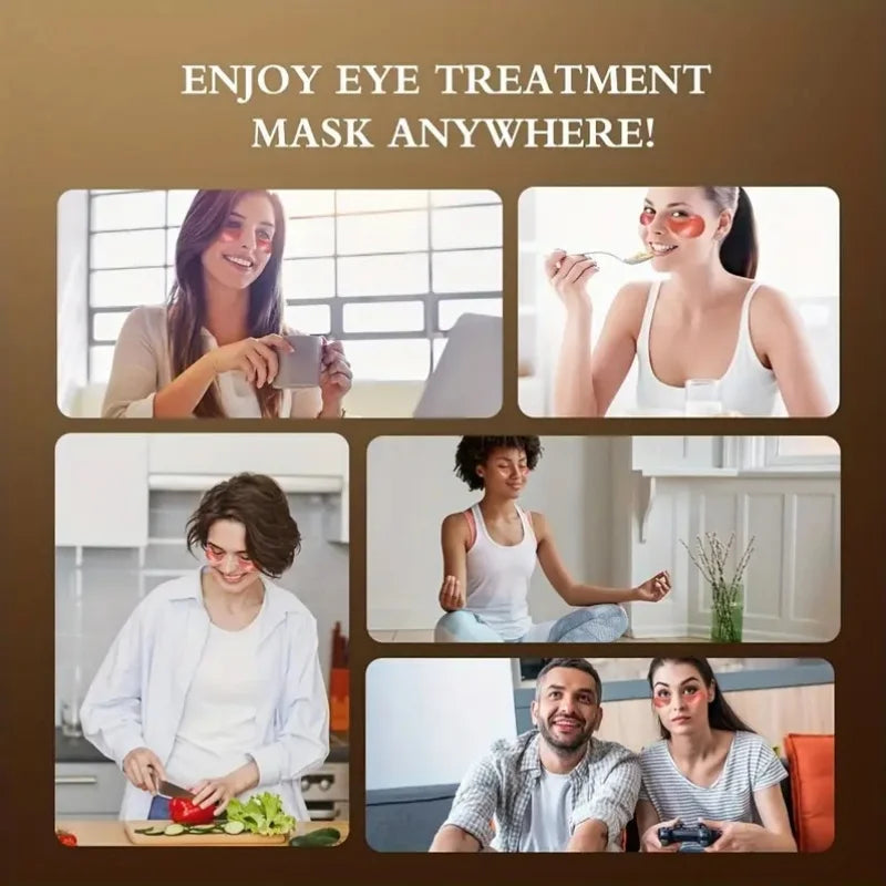 Boîte de 60 masques pour les yeux raffermissants à la caféine et à la nicotinamide, riches en ingrédients bénéfiques pour le corps, utilisables sur tout le visage, soulagent la fatigue oculaire à tout moment, hydratan