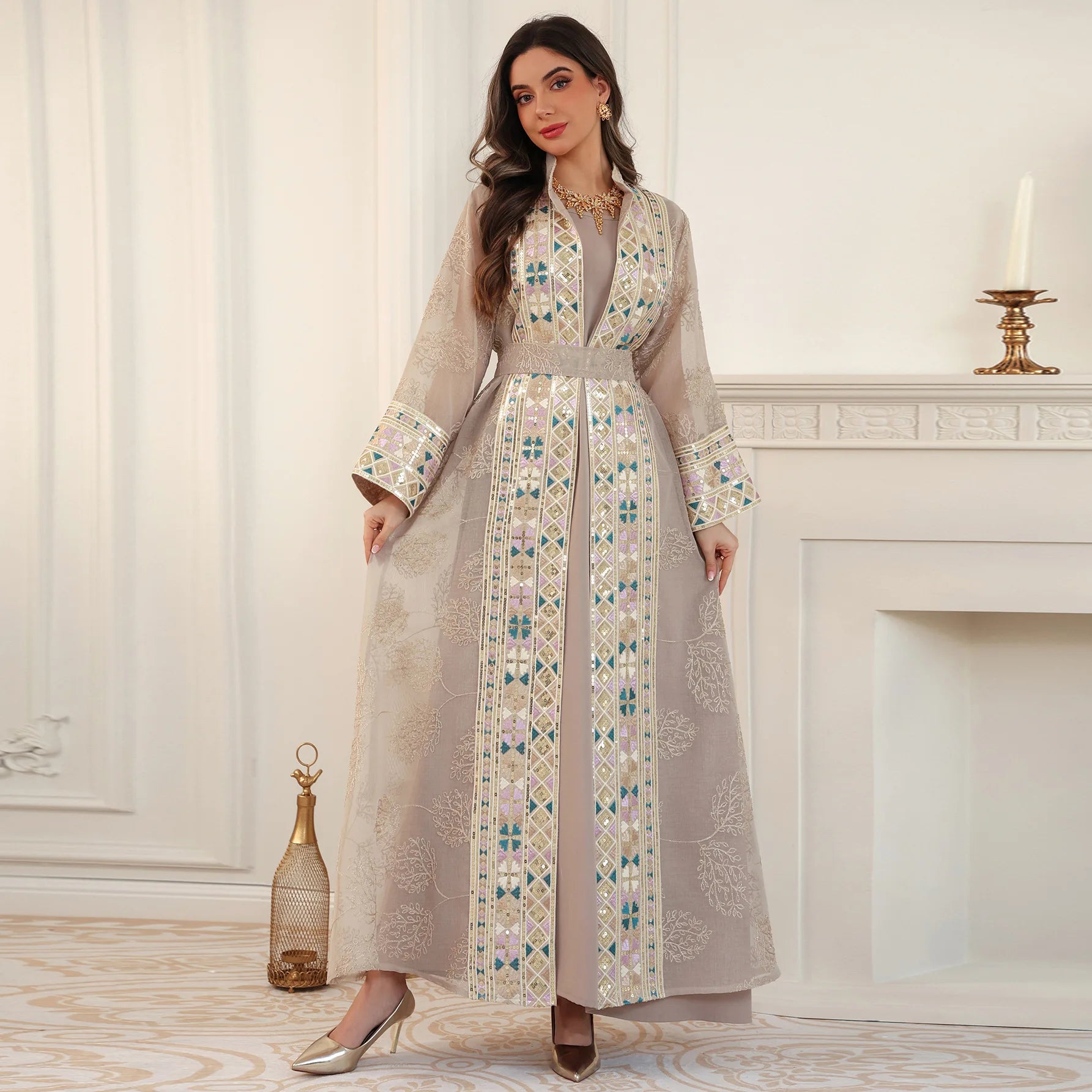 Abaya ensemble 2 pièces élégante