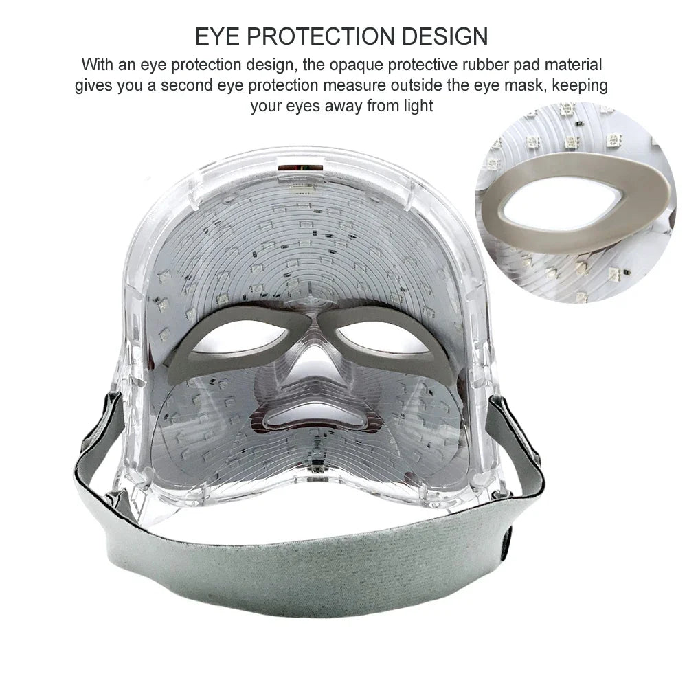 Masque LED Visage LAYAR – Thérapie Lumière Anti-Âge & Anti-Acné