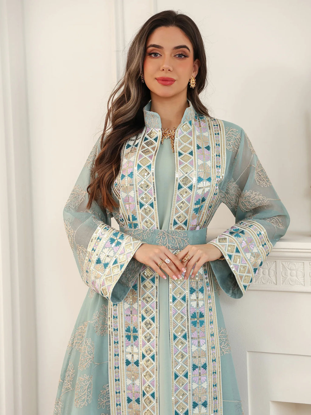 Abaya ensemble 2 pièces élégante