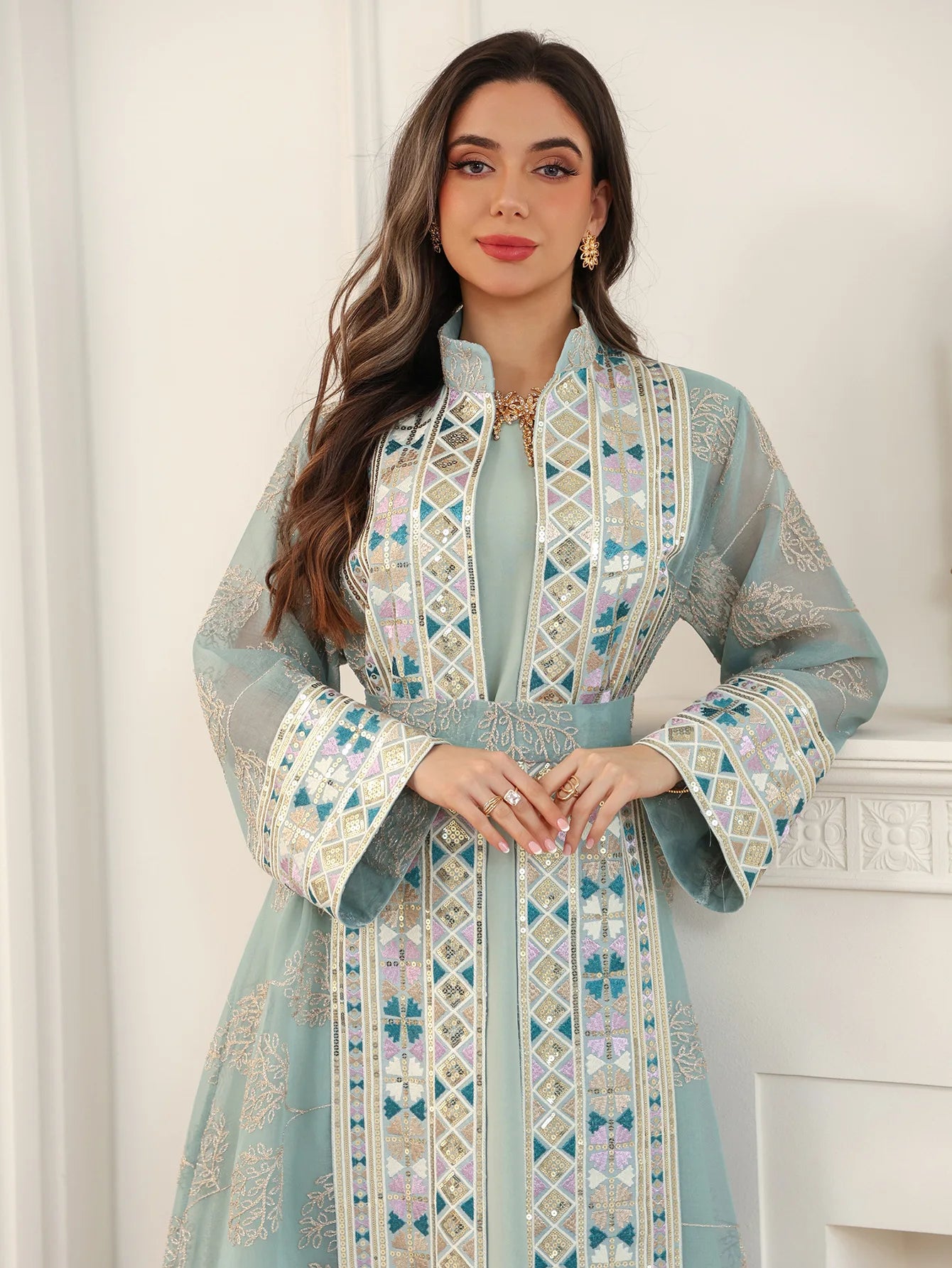 Abaya ensemble 2 pièces élégante