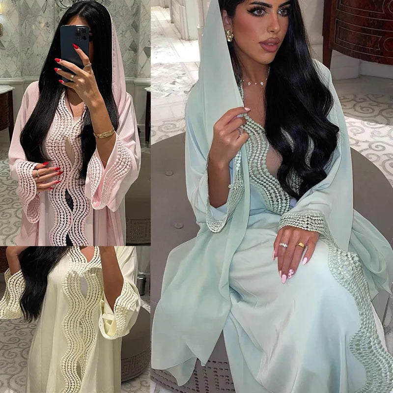 Abaya Longue Élégance Dubaï ✨