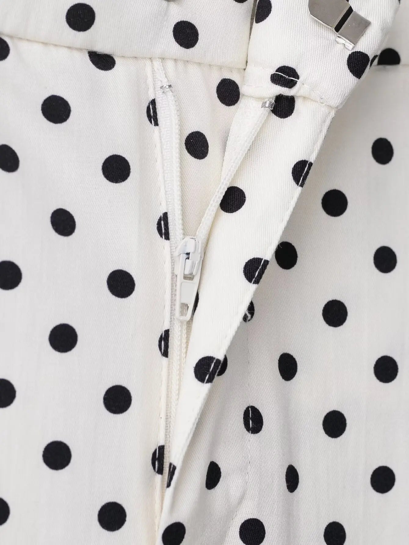 HH femme automne manches longues col roulé fermeture éclair avec poches cordon manteaux décontractés femmes mode à pois imprimé veste