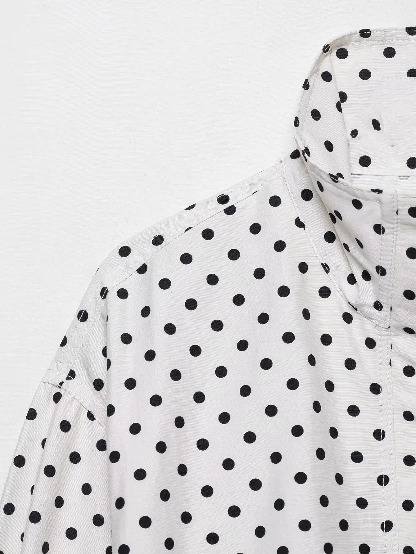 HH femme automne manches longues col roulé fermeture éclair avec poches cordon manteaux décontractés femmes mode à pois imprimé veste