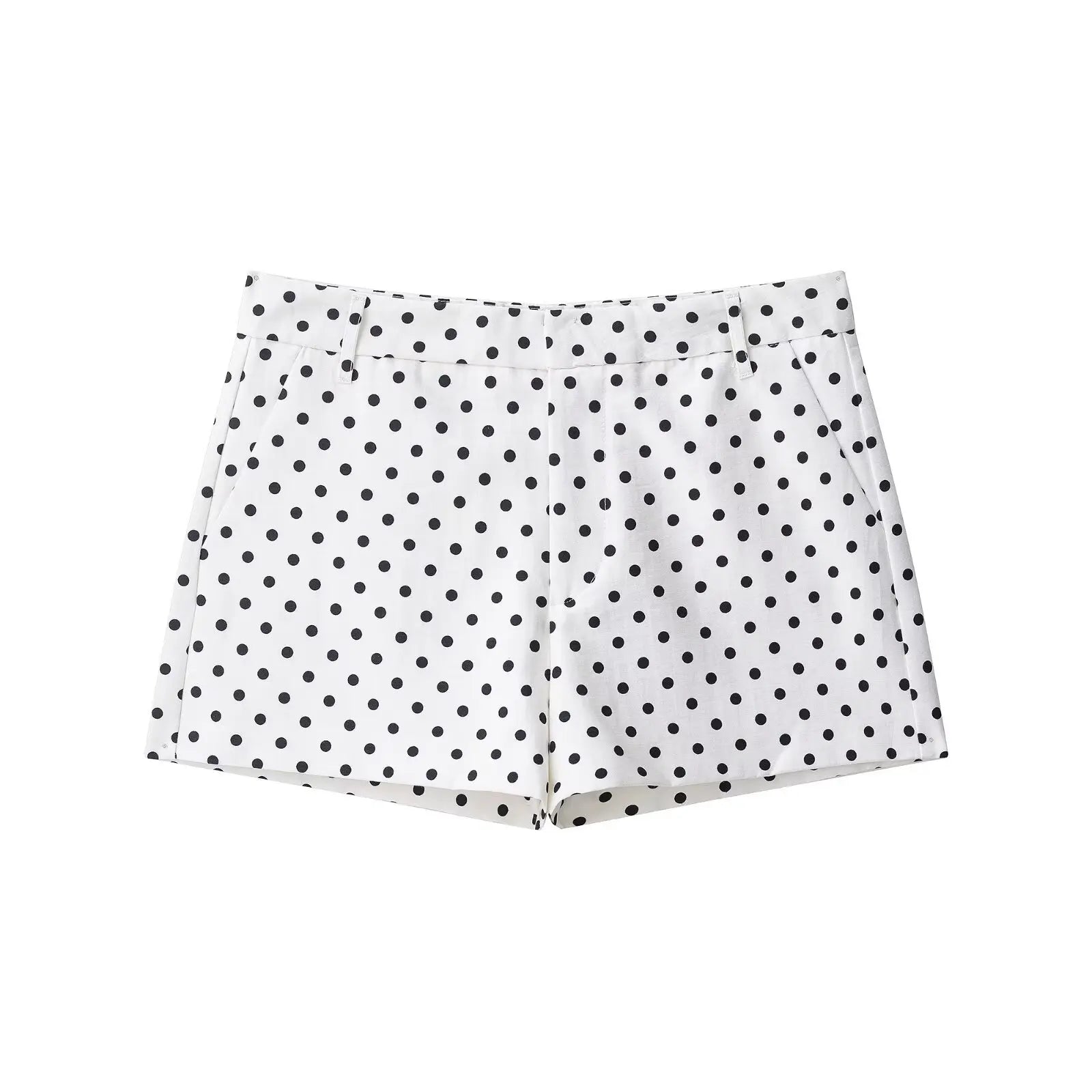 HH femme automne manches longues col roulé fermeture éclair avec poches cordon manteaux décontractés femmes mode à pois imprimé veste