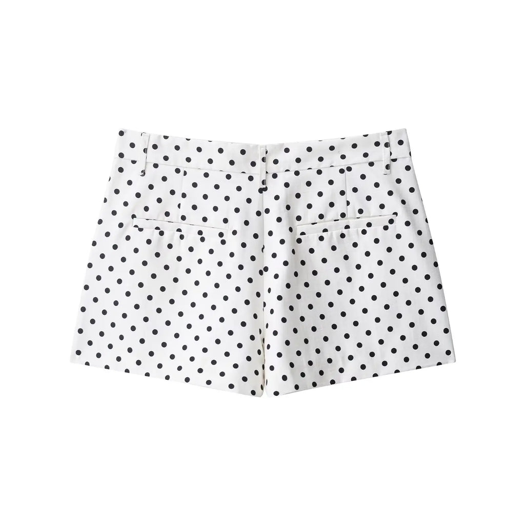 HH femme automne manches longues col roulé fermeture éclair avec poches cordon manteaux décontractés femmes mode à pois imprimé veste