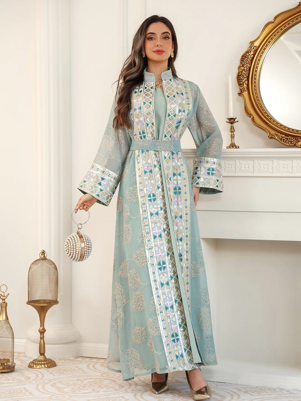 Abaya ensemble 2 pièces élégante