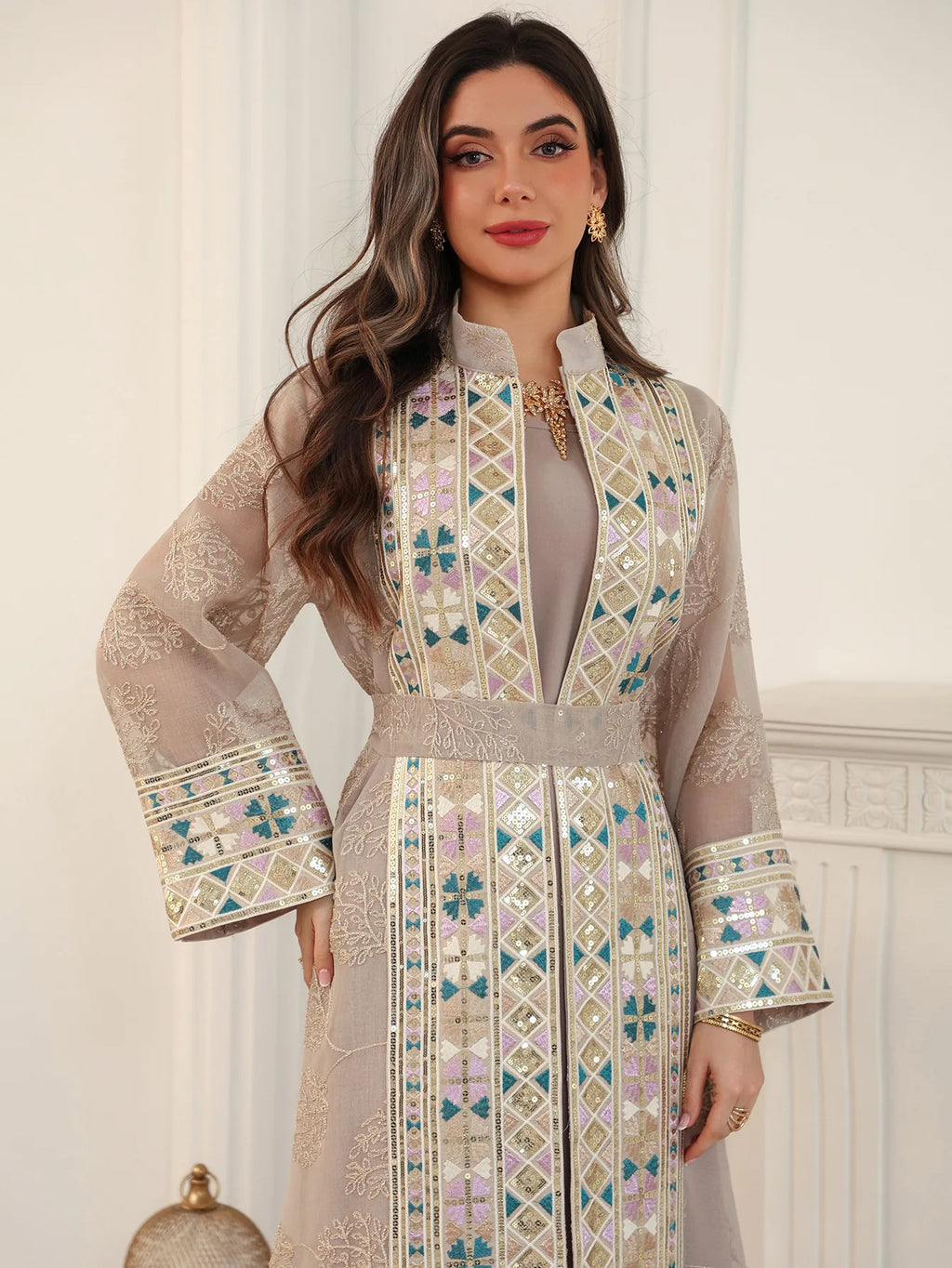 Abaya ensemble 2 pièces élégante