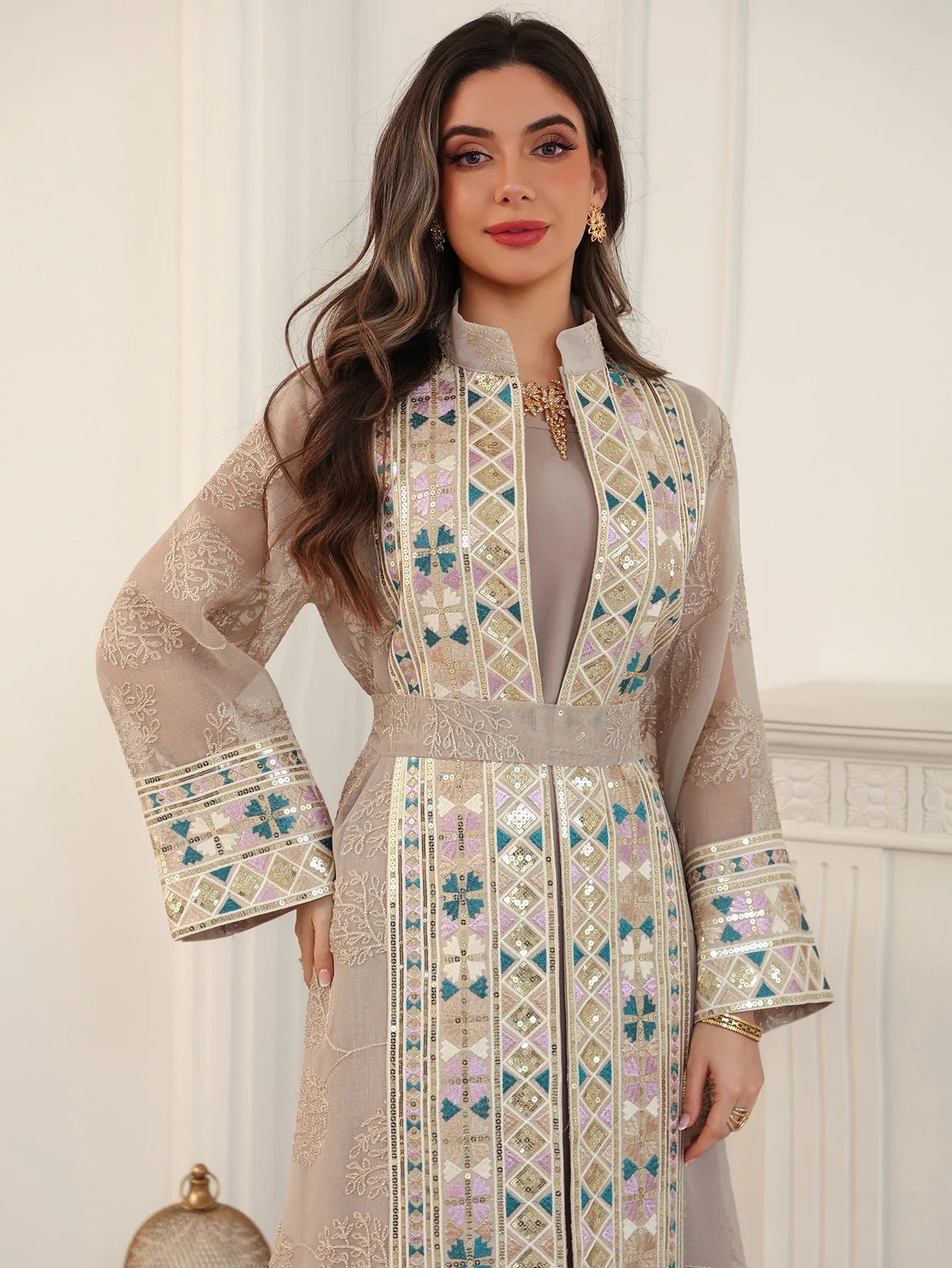 Abaya ensemble 2 pièces élégante