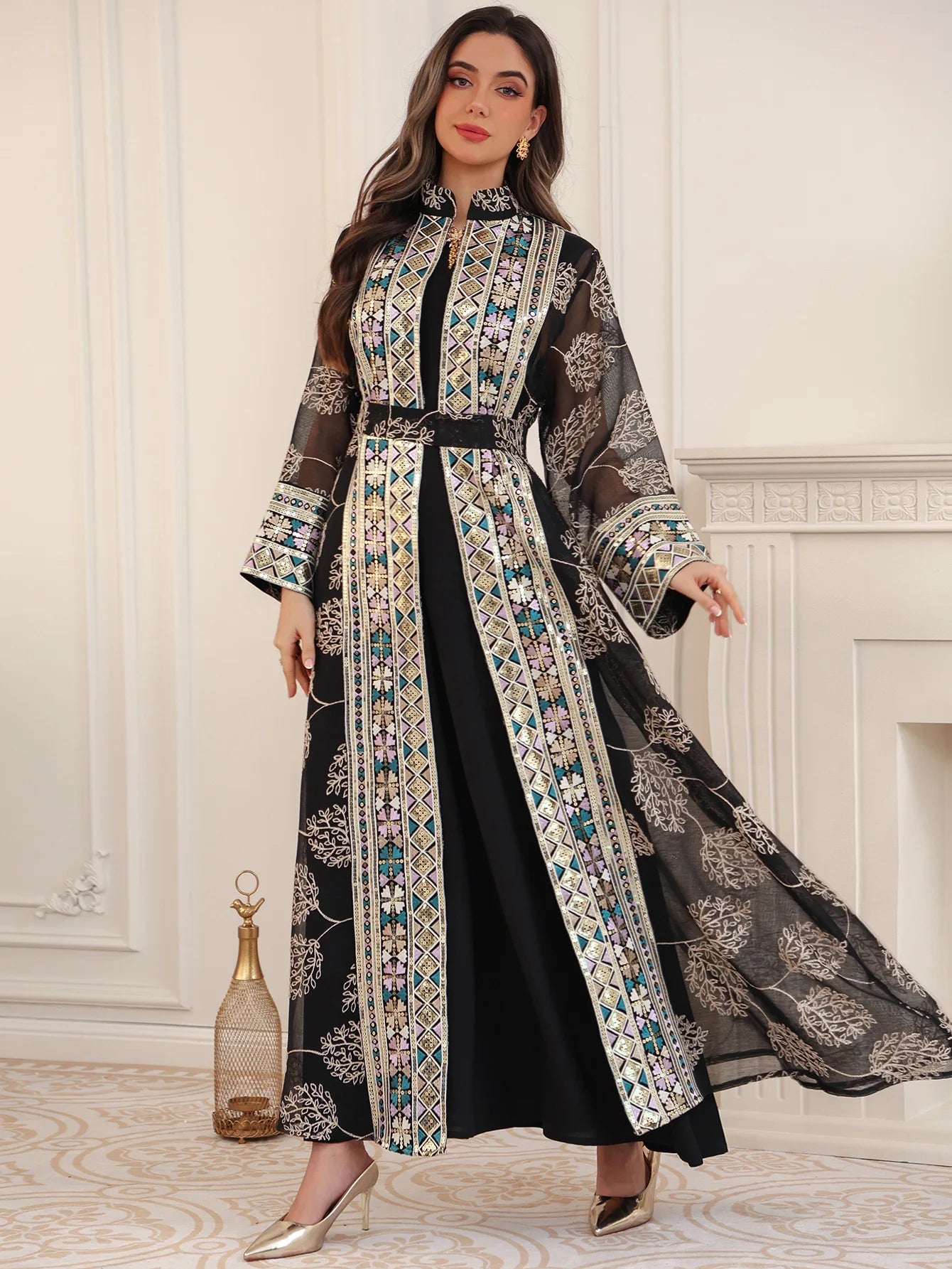 Abaya ensemble 2 pièces élégante