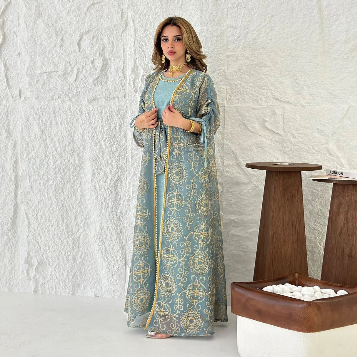 Kimono Abaya brodé