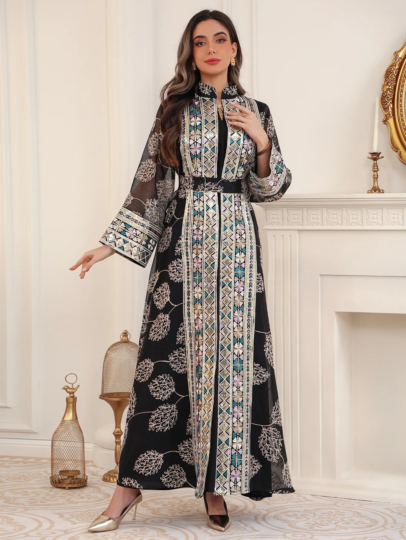 Abaya ensemble 2 pièces élégante