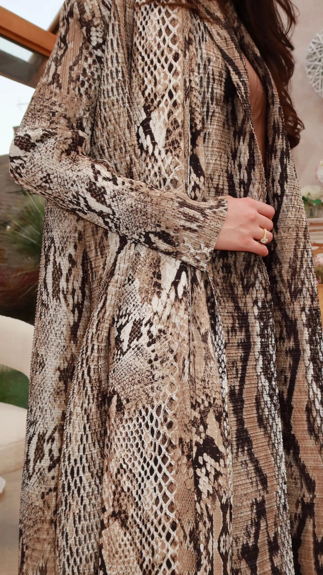 Cardigan Plissée Brodée