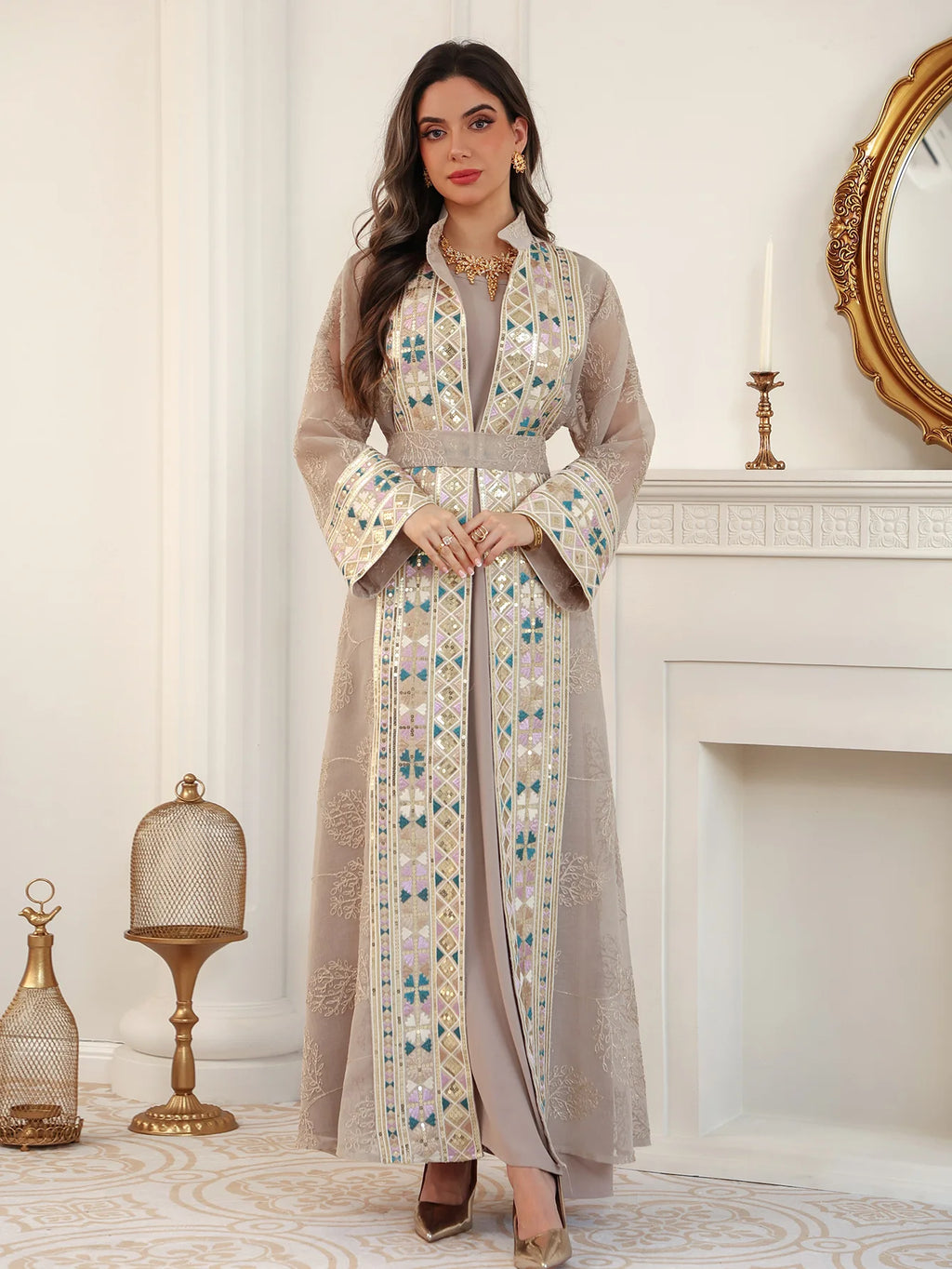 Abaya ensemble 2 pièces élégante
