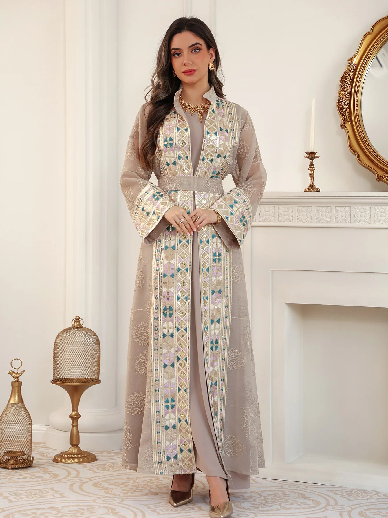 Abaya ensemble 2 pièces élégante