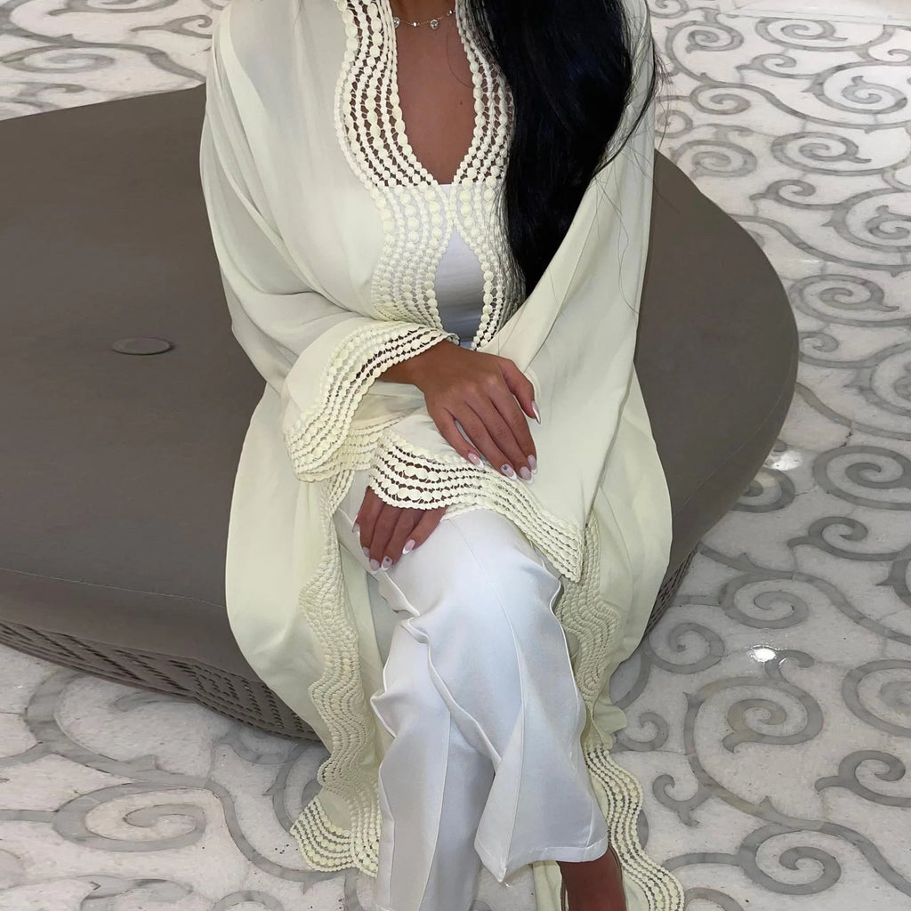 Abaya Longue Élégance Dubaï ✨