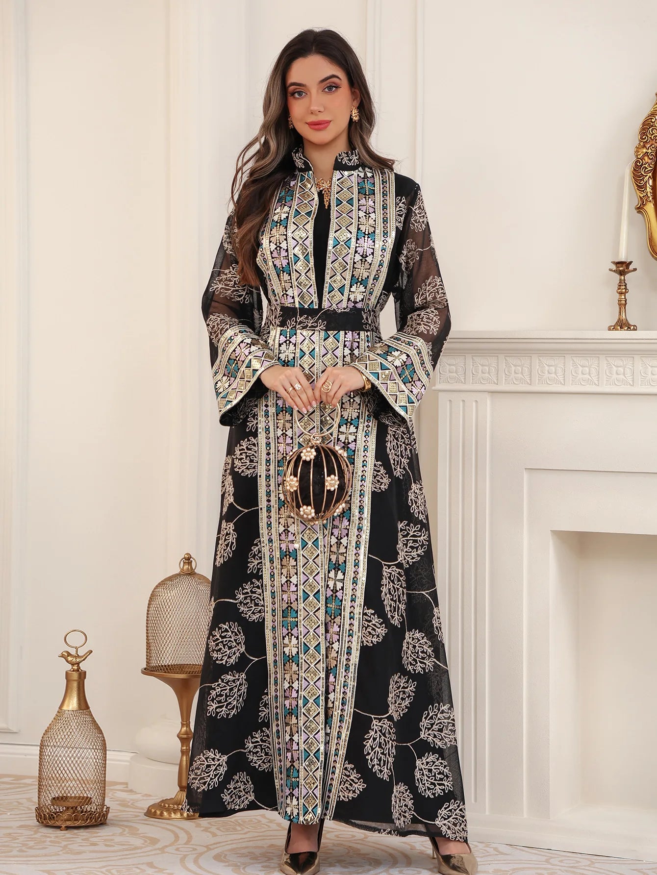 Abaya ensemble 2 pièces élégante