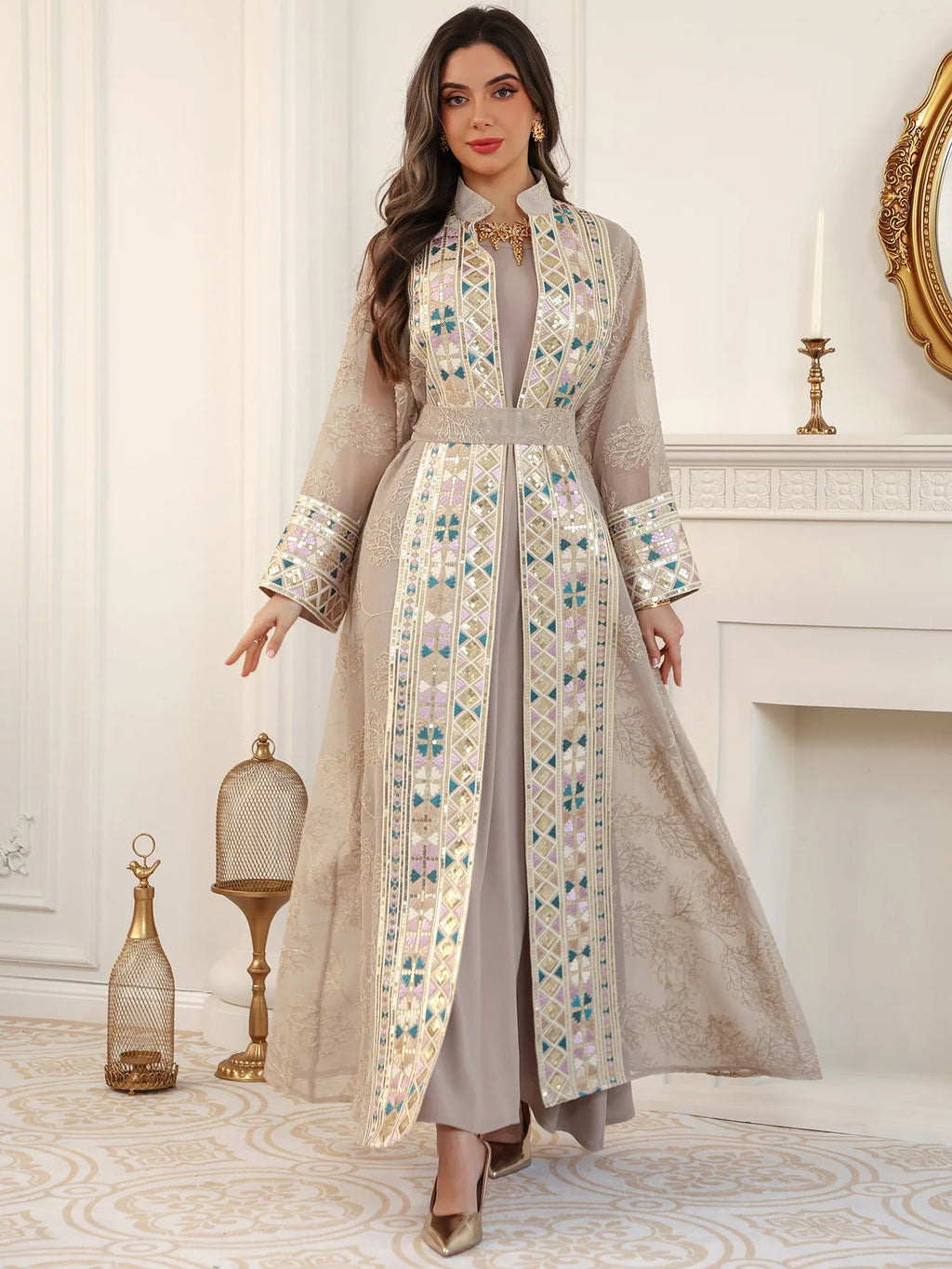 Abaya ensemble 2 pièces élégante
