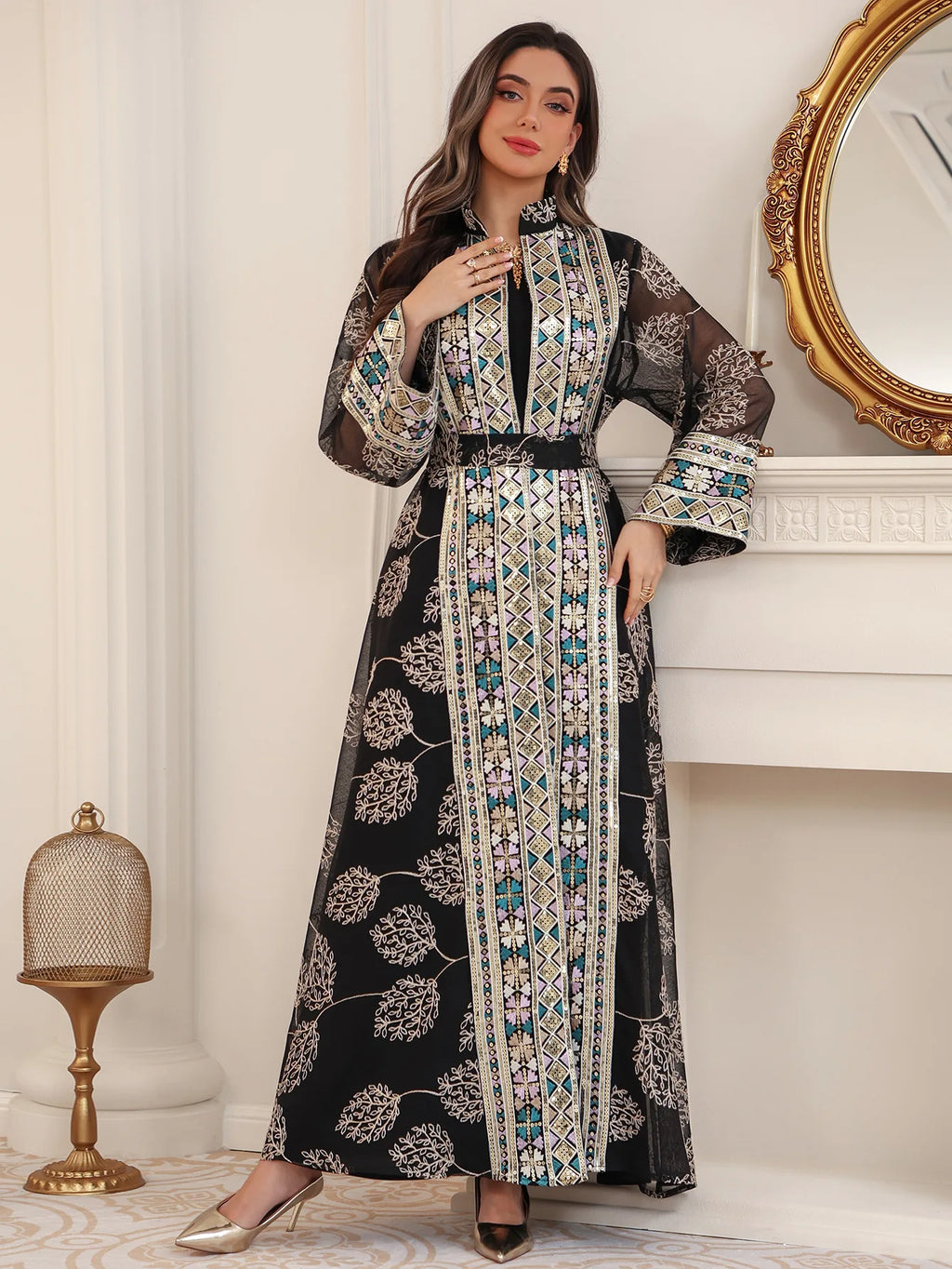 Abaya ensemble 2 pièces élégante
