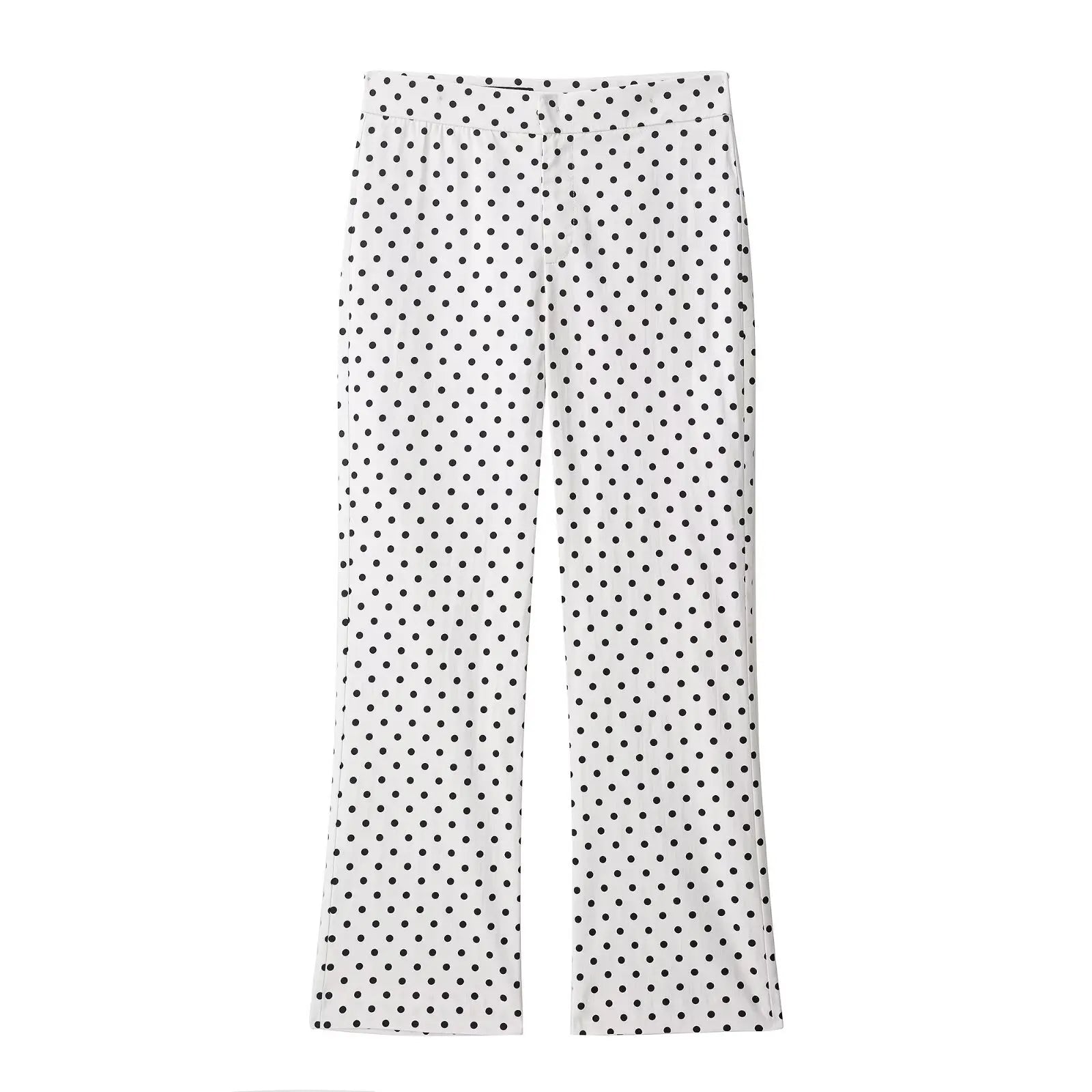 HH femme automne manches longues col roulé fermeture éclair avec poches cordon manteaux décontractés femmes mode à pois imprimé veste