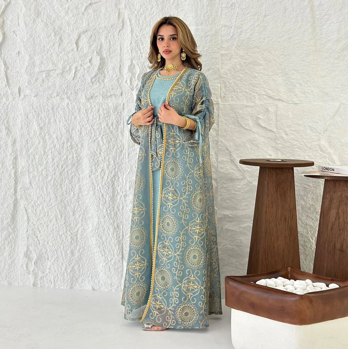 Kimono Abaya brodé