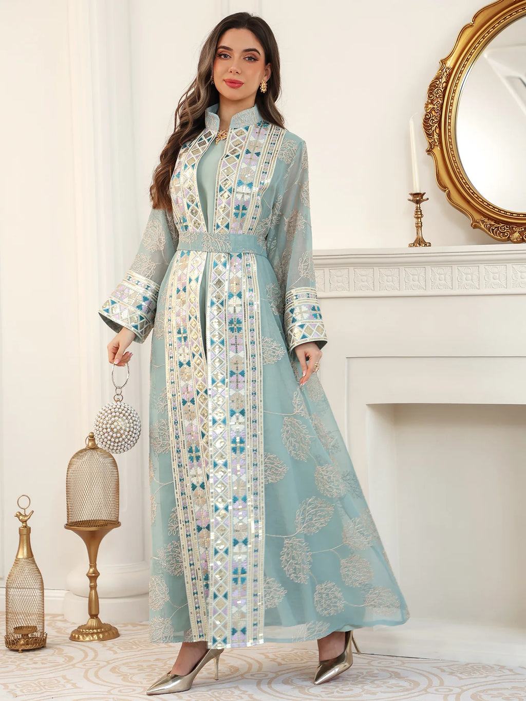 Abaya ensemble 2 pièces élégante