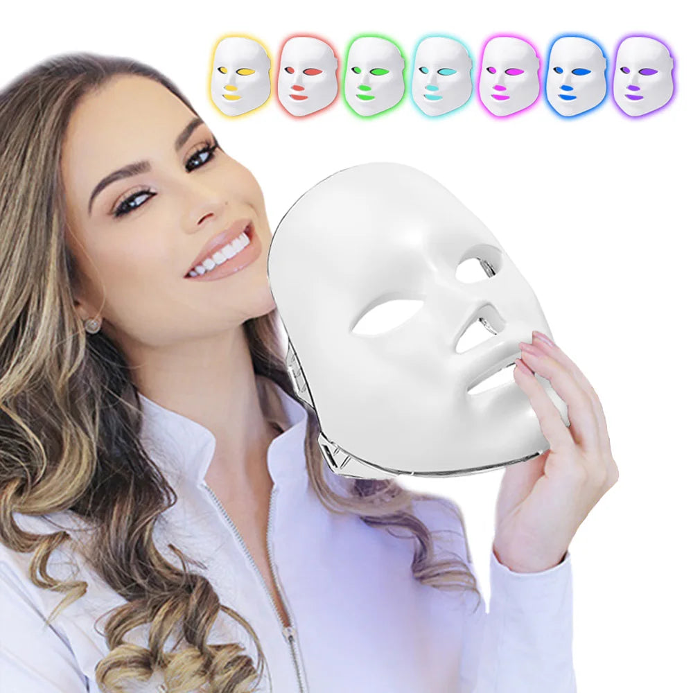 Masque LED Visage LAYAR – Thérapie Lumière Anti-Âge & Anti-Acné