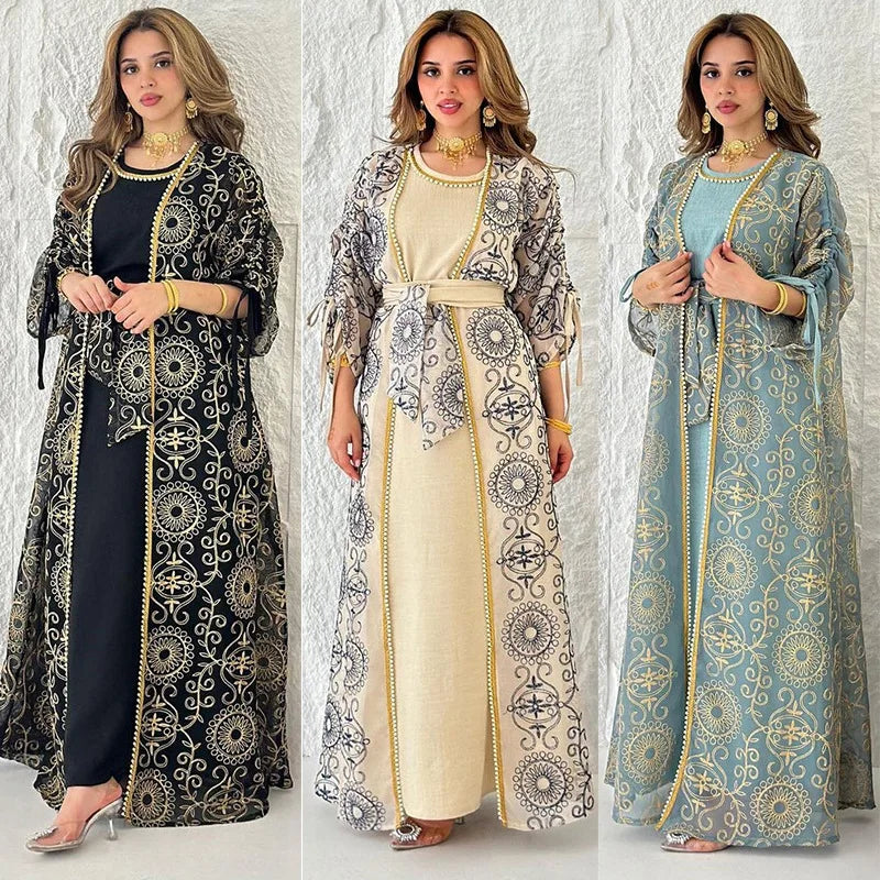 Kimono Abaya brodé