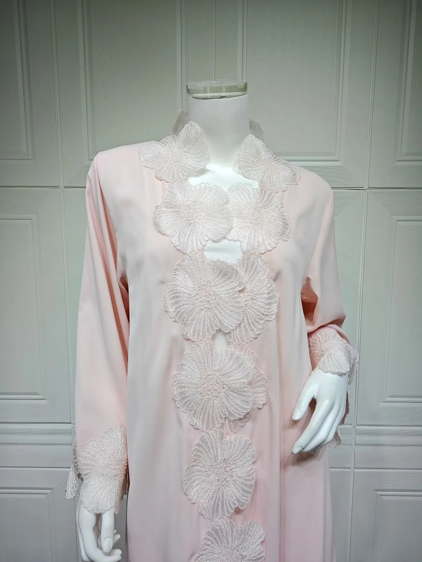 Abaya Élégante Florale Patchwork ✨