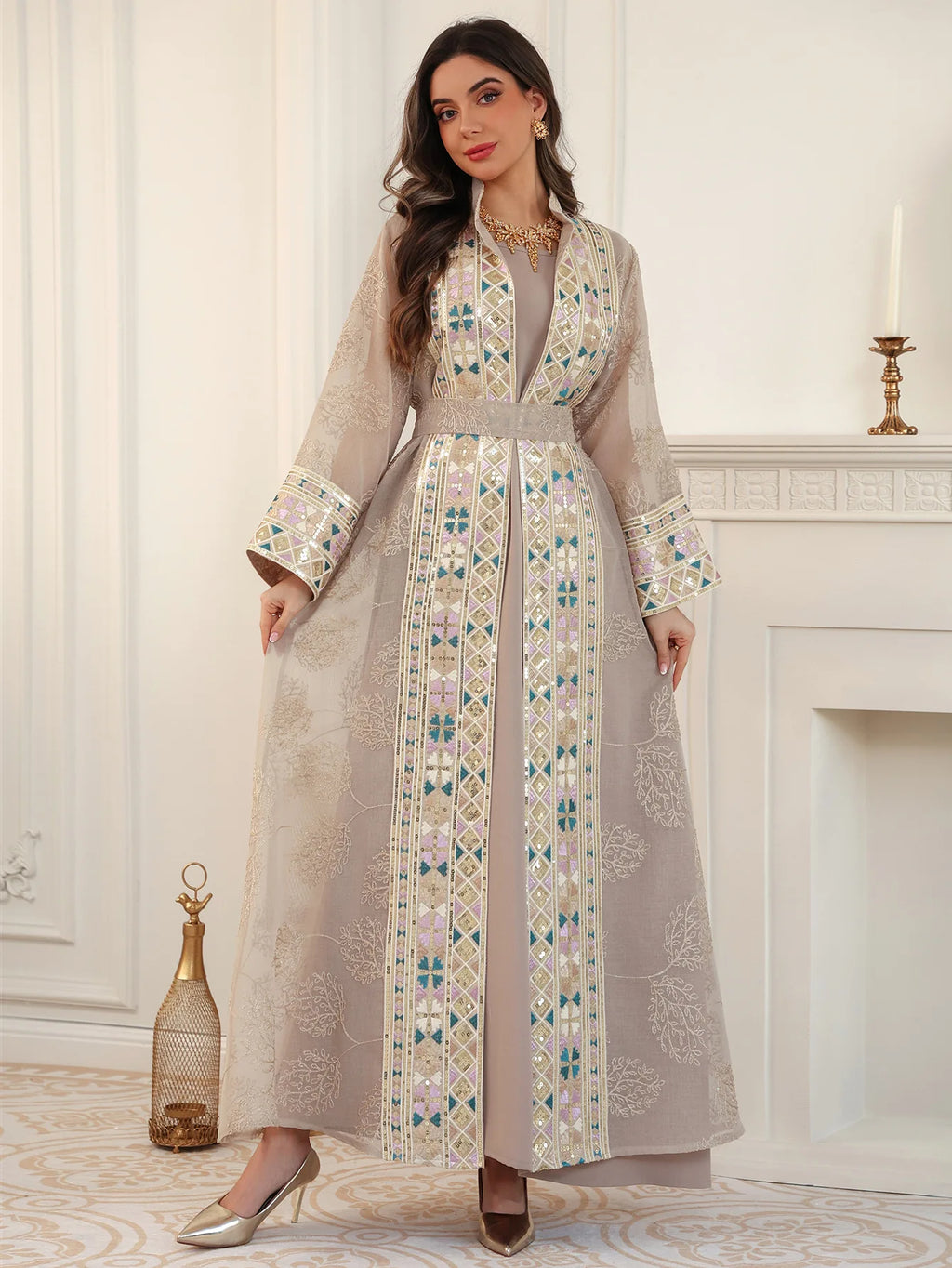 Abaya ensemble 2 pièces élégante