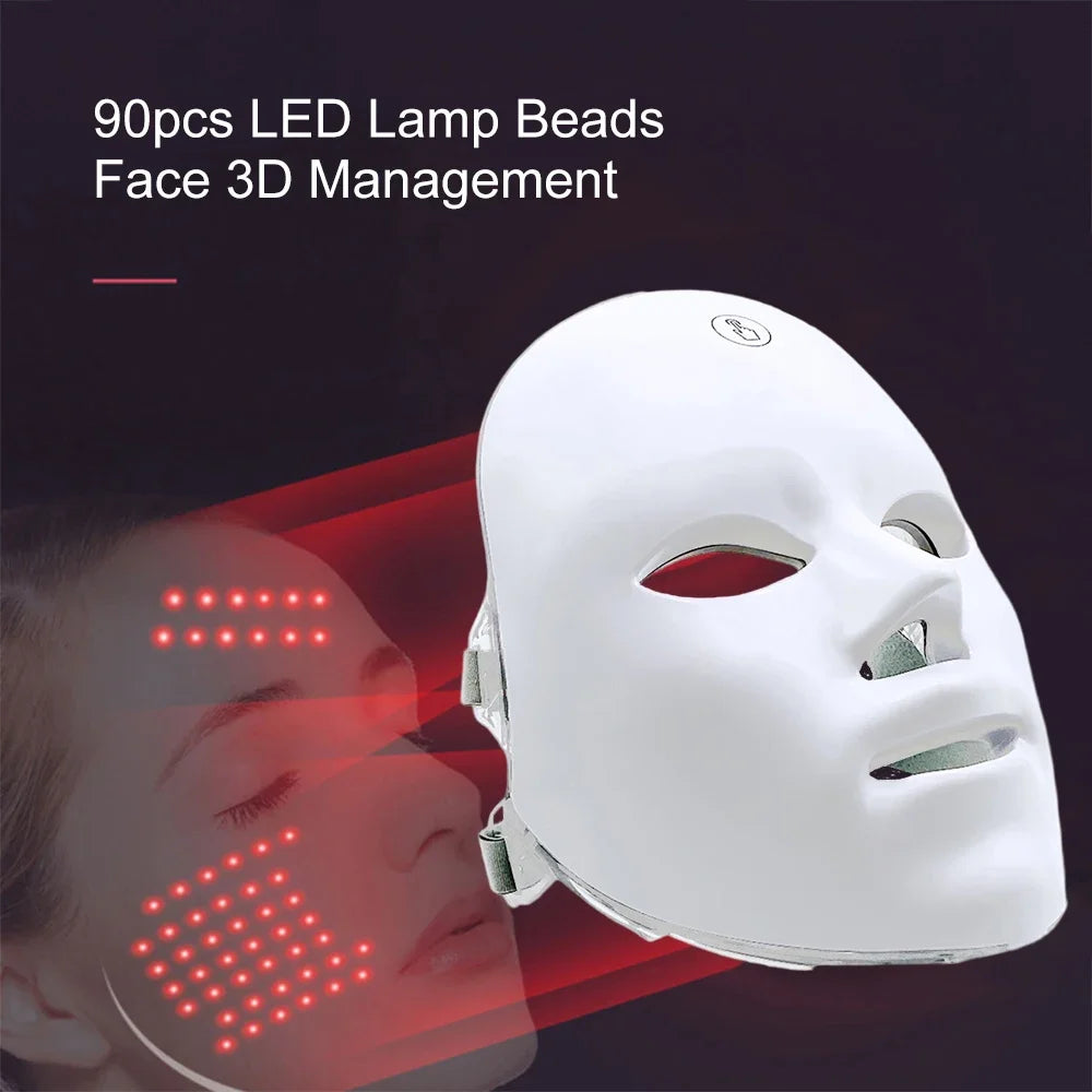 Masque LED Visage LAYAR – Thérapie Lumière Anti-Âge & Anti-Acné