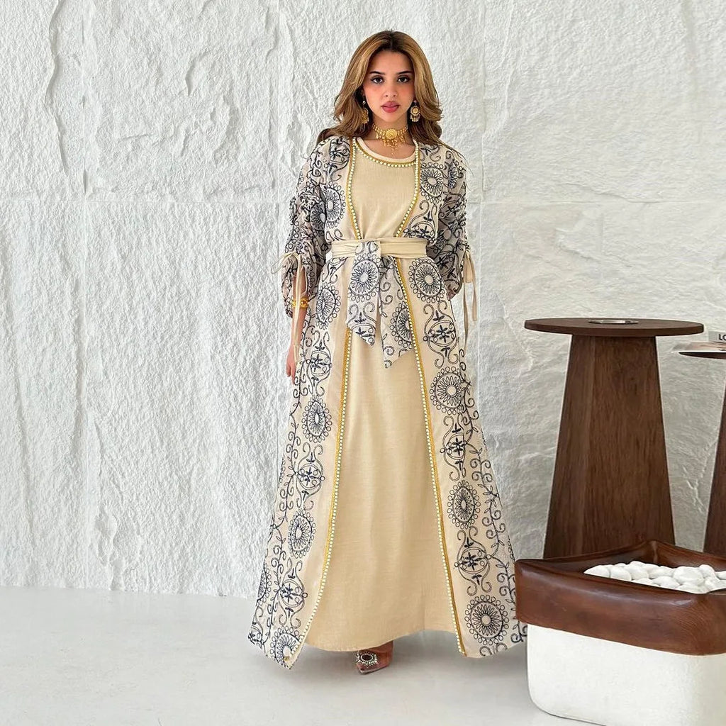 Kimono Abaya brodé